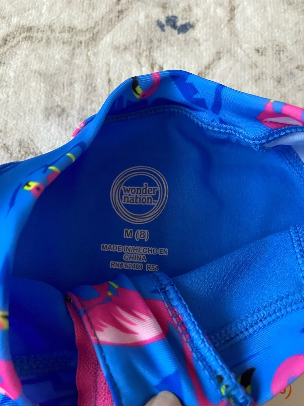 Bundle (2) NWOT Cat & Jack/WonderNation Girls Swimsuits (M/8)